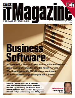 Swiss IT Magazine Cover Ausgabe 2010/itm_201010