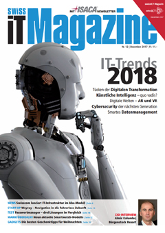 Swiss IT Magazine Cover Ausgabe 2017/itm_201712