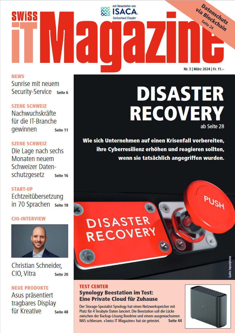 Swiss IT Magazine Cover Ausgabe 202403