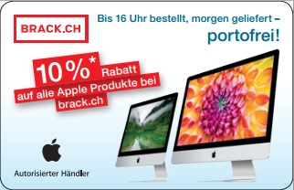 Brack.ch ist neu autorisierter Apple-Händler