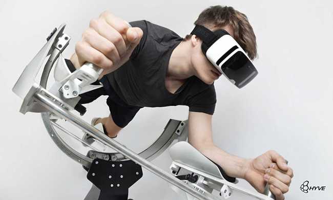 Mit dem VR-Fitnessgerät durch die Lüfte fliegen